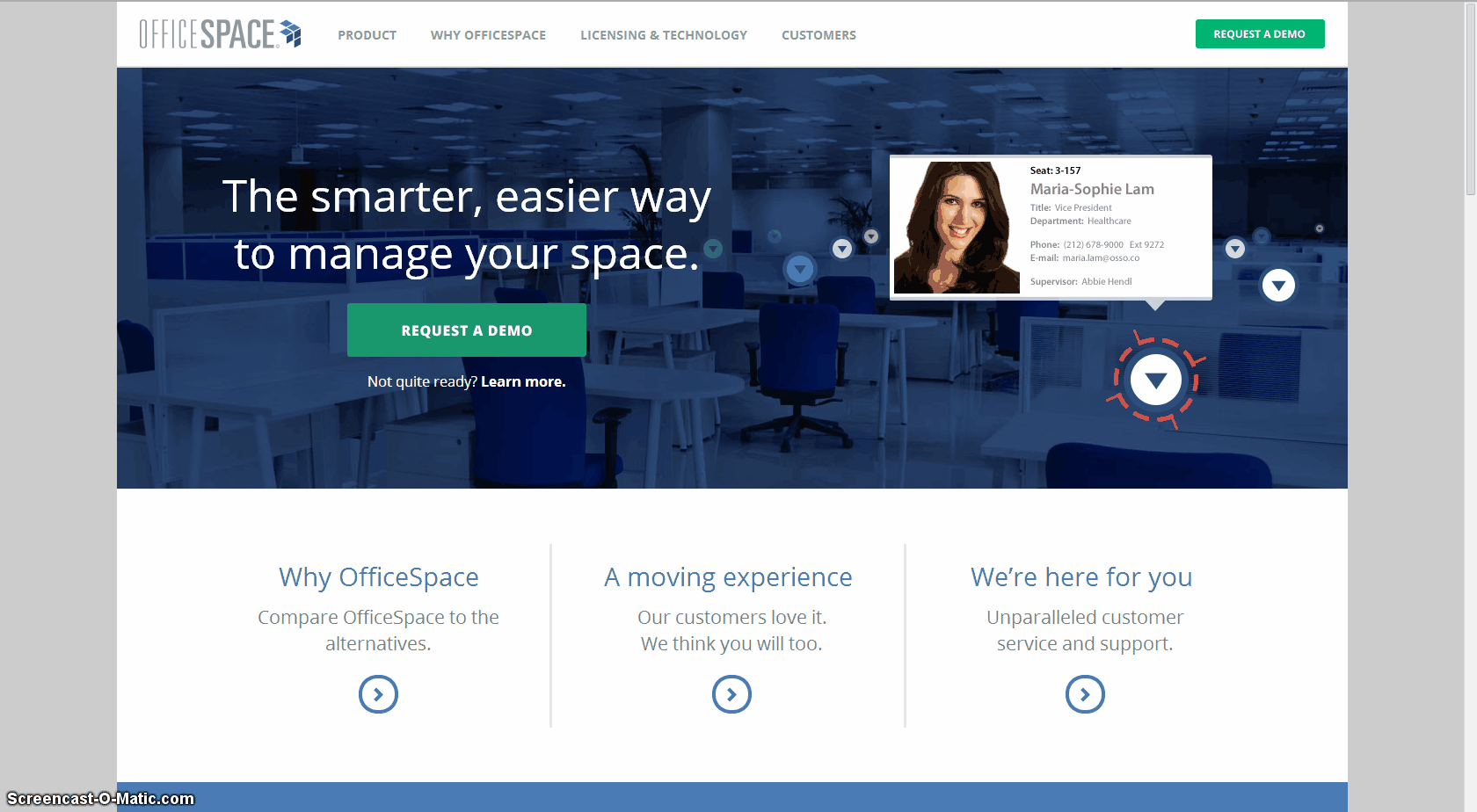 Inbound Design Series: 4 Examples of Fantastic Enterprise Website ... OfficeSpace_Homepage